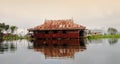 Floating house on the Inle lake in Shan, Myanmar Royalty Free Stock Photo