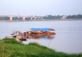 Floating Houses, Kompong Cham Royalty Free Stock Photo