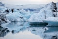 Floating iceberg fron the melding glacier Royalty Free Stock Photo