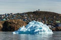 Floating icebergs in Greenland