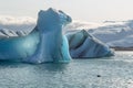 Floating icebergs in Jokulsarlon 