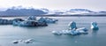 Icebergs in Jokulsarlon glacier lagoon, Iceland Royalty Free Stock Photo
