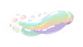 Floating Iridescent Soap Bubbles Illustration, vector design Generative AI Royalty Free Stock Photo