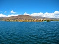 Floating island of Uros on Lake Titicaca, Puno, PerÃÂ¹. History, culture, tradition and human heritage Royalty Free Stock Photo