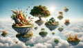 Floating Islands Ecosystem: A Whimsical Cornucopia in the Sky
