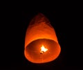 Floating lantern Festiva. Royalty Free Stock Photo