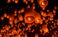 Floating lantern Festiva. Royalty Free Stock Photo