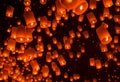 Floating lantern Festiva. Royalty Free Stock Photo