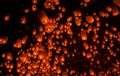 Floating lantern Festiva. Royalty Free Stock Photo