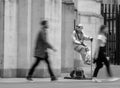 The Floating and Levitating Man in London Royalty Free Stock Photo