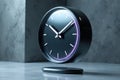 Floating Magnetic Clock Design Royalty Free Stock Photo