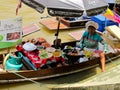 Floating market female hawker