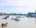 Floating market in martapura river