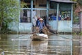 Floating market, Mekong Delta, Can Tho, Vietnam Royalty Free Stock Photo