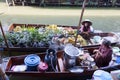 Floating Market Vendors Royalty Free Stock Photo