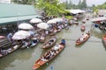 Floating Market Vendors Royalty Free Stock Photo