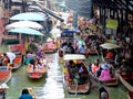 Floating markets Bangkok Thailand