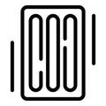 Floating mattress icon, outline style
