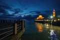 Floating mosque - Al Hussain Mosque Kuala Perlis during sunset