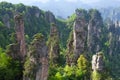 Zhangjiajie National Forest Park in Wulingyuan Scenic Area, Hunan Province, China Royalty Free Stock Photo