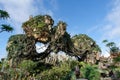 The floating mountains in the movie Avatar at Animal Kingdom at Walt Disney World in Orlando, Florida