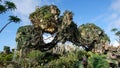 The floating mountains in the movie Avatar at Animal Kingdom at Walt Disney World in Orlando, Florida