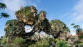 The floating mountains in the movie Avatar at Animal Kingdom at Walt Disney World in Orlando, Florida