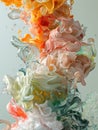 Floating Multicolored Objects