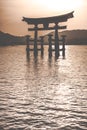 The Floating Otorii gate Royalty Free Stock Photo