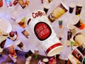 Floating Paper Coffee Cups with Selective Focus