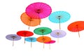 Floating Parasols - Isolated on white