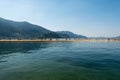 The Floating Piers by Christo and Jeanne-Claude in 2016, Lake Iseo, Brescia Italy