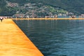 The Floating Piers by Christo and Jeanne-Claude in 2016, Lake Iseo, Brescia Italy