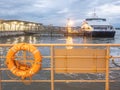 floating platform at the river station at the terminal in the city of Barreiro