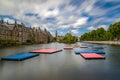 Floating pontoons in Het Binnenhof the Hauge. Royalty Free Stock Photo