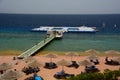 Floating pool on the coral reef. Sharm El Sheikh. Red Sea. Egypt
