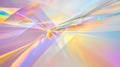 Floating prisms refract a rainbow of colors across a soft, gradient background, creating subtle,