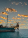 Floating production storage and offloading FPSO vessel, oil and gas indutry Royalty Free Stock Photo