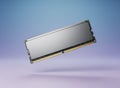 Floating RAM Memory Module on Gradient Background Royalty Free Stock Photo