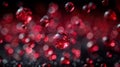 Floating red droplets - generative ai Royalty Free Stock Photo
