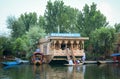 Floating restaurant on Dal lake in Srinagar, India