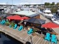 Floating restaurant at Nanaimo Harbour