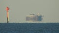 Floating round fort (Fata Morgana - inferior mirage) Near Portsmouth