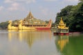 Floating royal barge in Yangon, Myanmar