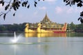 Floating royal barge in Yangon, Myanmar