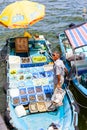 Floating Seafood Market in Sai Kung, Hong Kong Royalty Free Stock Photo