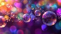 Floating Soap Bubbles in the Air, A Mesmerizing Array of Colorful Spheres Royalty Free Stock Photo