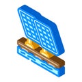 floating solar panel isometric icon vector illustration Royalty Free Stock Photo