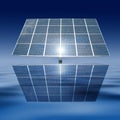 Floating solar panels