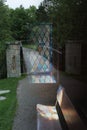 Floating stained glass